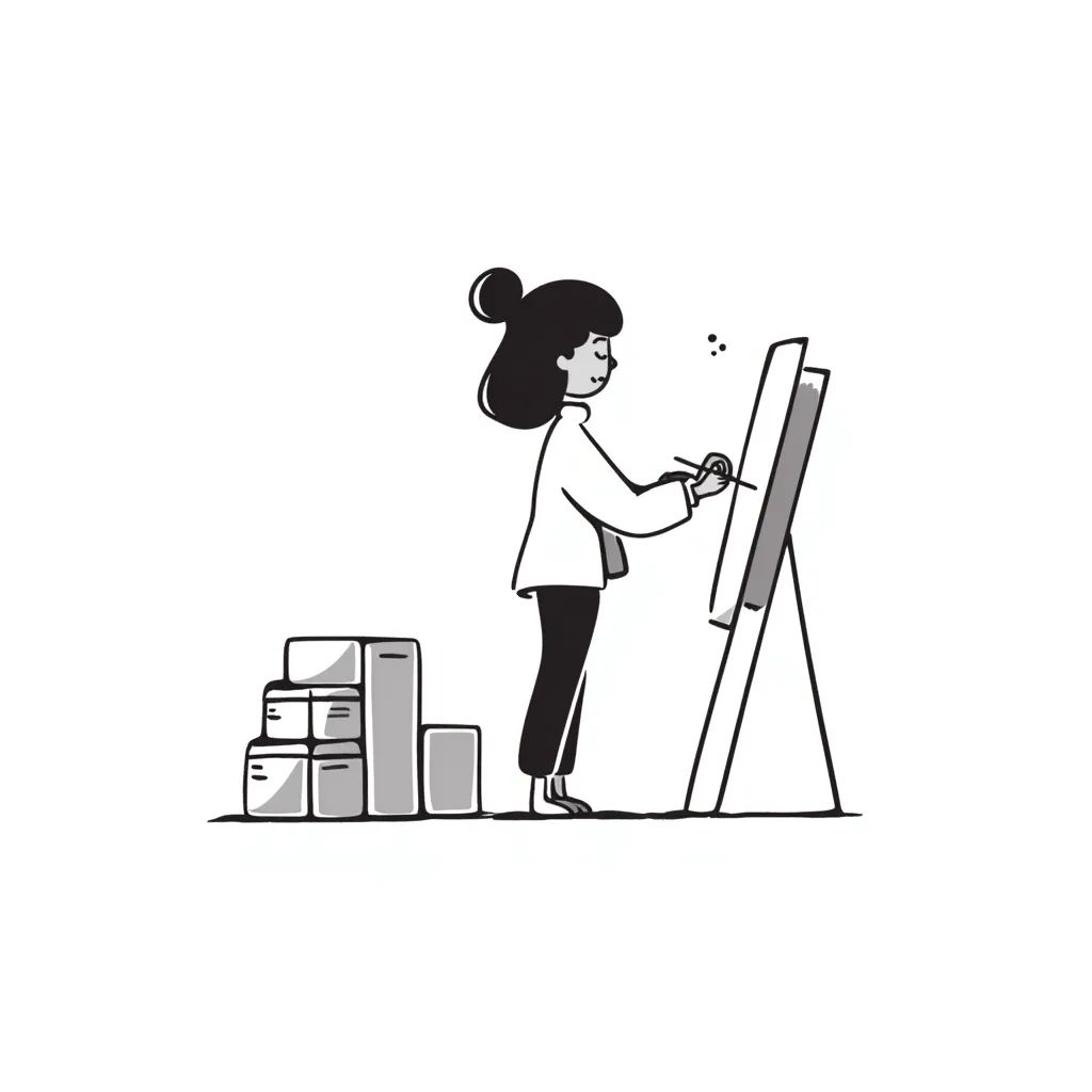 AI-Powered Notion-style illustration
